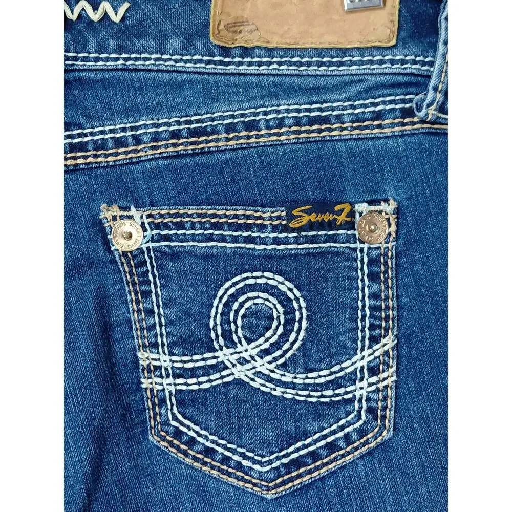 Seven7 Blue Skinny Stretch Jeans Women Size 26
